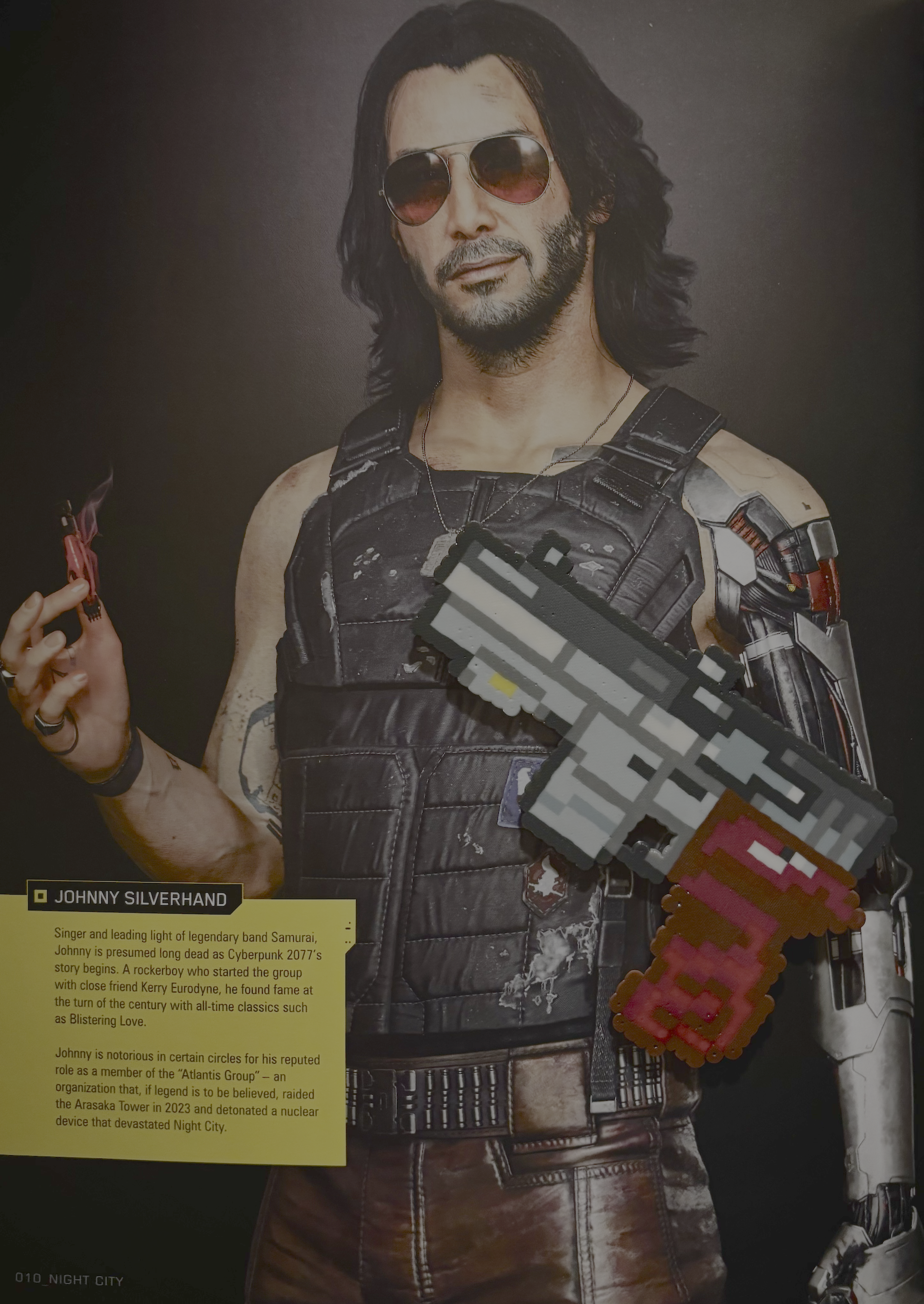 Johnny and his Malorian from Cyberpunk 2077